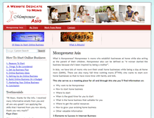 Tablet Screenshot of mompreneurasia.com